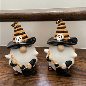 TEN STRAWBERRY STREET HALLOWEEN GNOME CANNISTERS